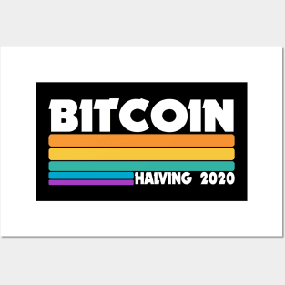 BTC Bitcoin Halving Event 2020 Crypto Cryptocurrencies Posters and Art